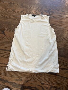 Longline White Crewneck Tank Top by lululemon athletica